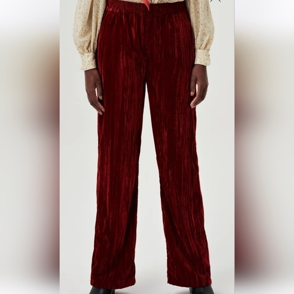 RED Velvet Wide leg slouch Boho pants, by COSTES rebel Europe. New, Sz X… - Picture 14 of 15